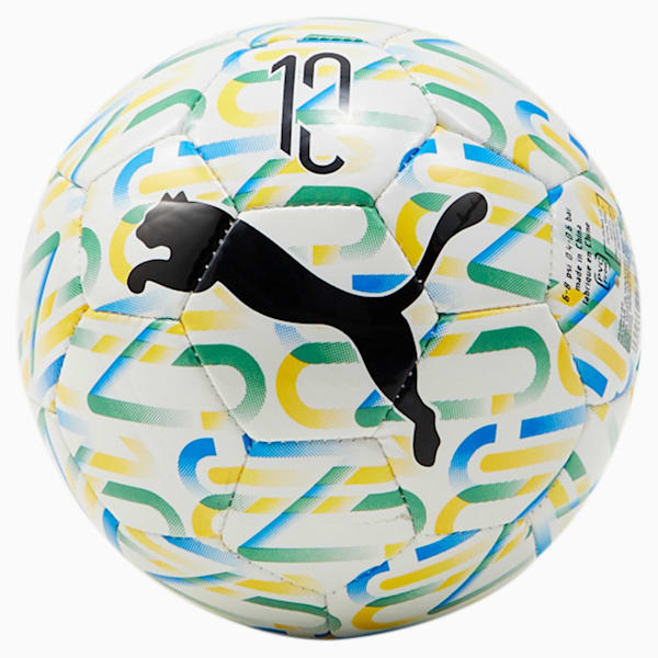 Neymar Jr Graphic Mini Ball, Puma White-Dandelion-Amazon Green-Puma Black, extralarge
