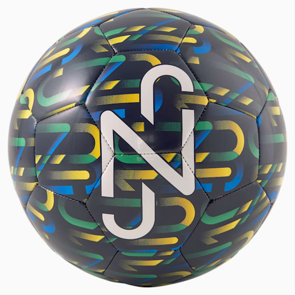 Neymar Jr Graphic Ball, Peacoat-Dandelion-Jelly Bean-Puma White, extralarge