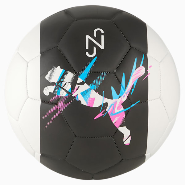 Neymar Jr. Creativity Training Ball, Puma Black-Puma White-Luminous Pink-Luminous Blue, extralarge