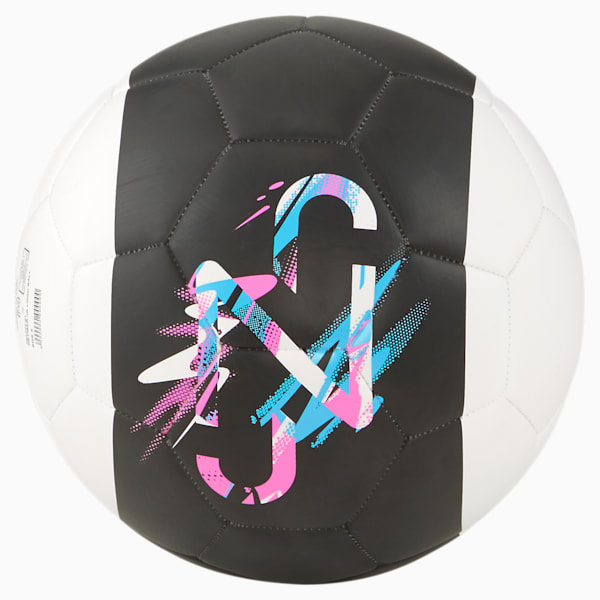 Neymar Jr. Creativity Training Ball, Puma Black-Puma White-Luminous Pink-Luminous Blue, extralarge