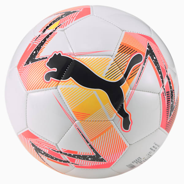 Futsal 3 MS Football, Puma White-Sunset Glow-Sun Stream, extralarge-IND