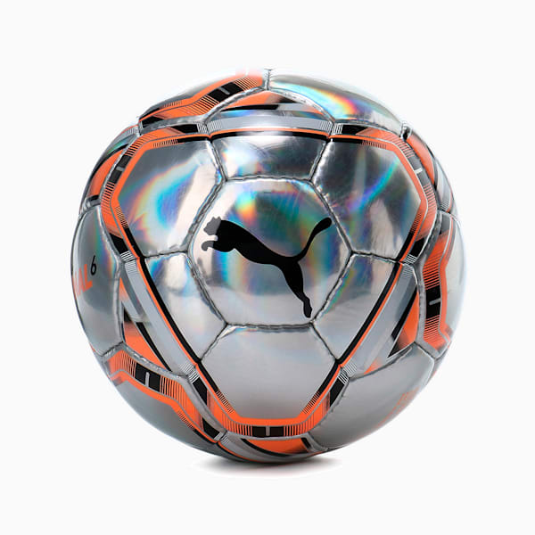 TEAMFINAL 21.6 HS サッカーボール, Puma Silver-Neon Citrus, extralarge-JPN