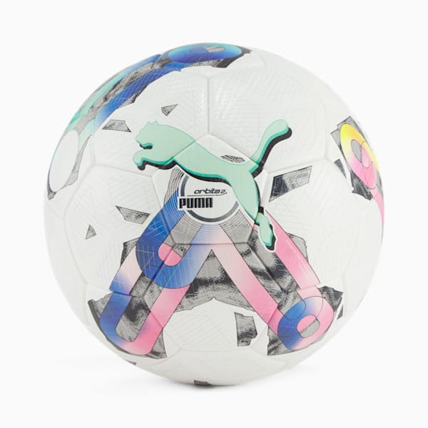 PUMA Orbita 2 TB FQP Soccer Ball, Puma White-multi colour, extralarge