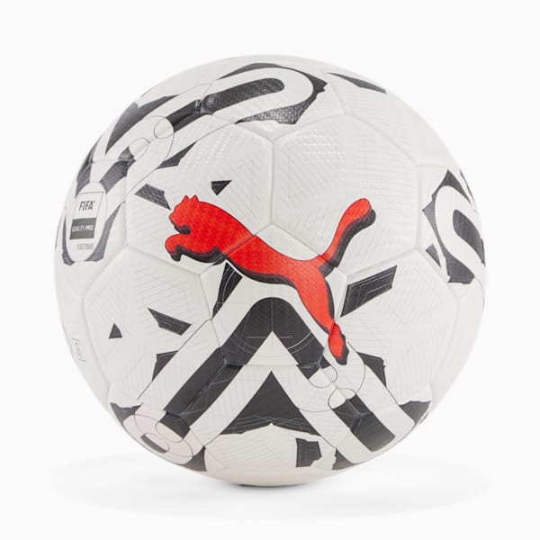 Balón de fútbol PUMA Orbita 2 TB FQP, Puma White-Puma Black-Puma Red, extralarge