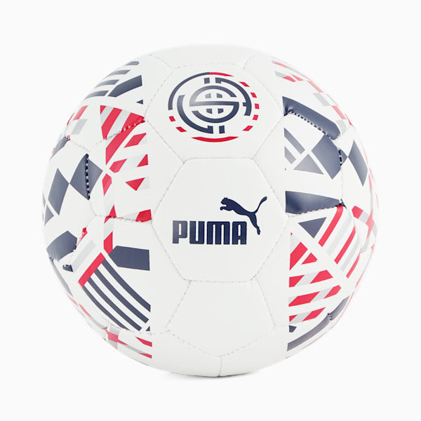 fbtlCore Mini Fan Ball, Puma White-Peacoat-Puma Red, extralarge