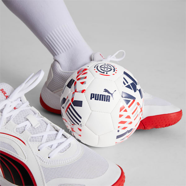 Mini Balón de Futbol fbtlCore, Puma White-Peacoat-Puma Red, extralarge
