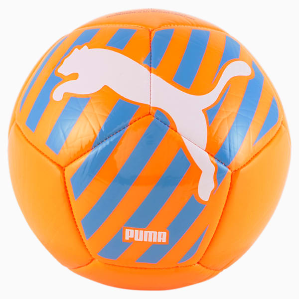 Big Cat Mini Soccer Ball, Ultra Orange-Blue Glimmer, extralarge