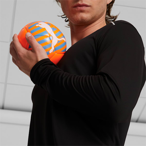 Big Cat Mini Soccer Ball, Ultra Orange-Blue Glimmer, extralarge