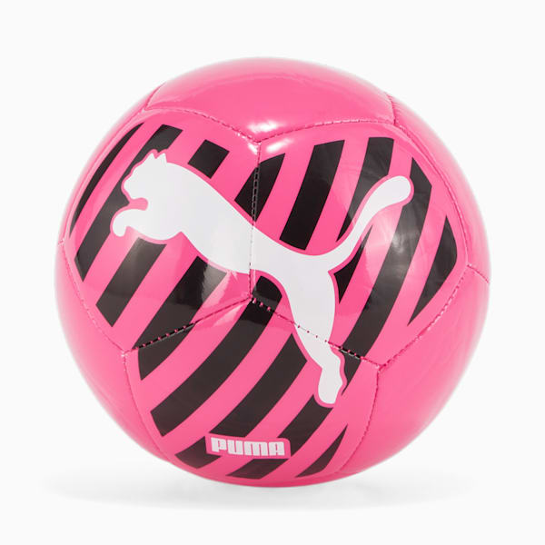 Big Cat Mini Soccer Ball, Glowing Pink-PUMA White-PUMA Black