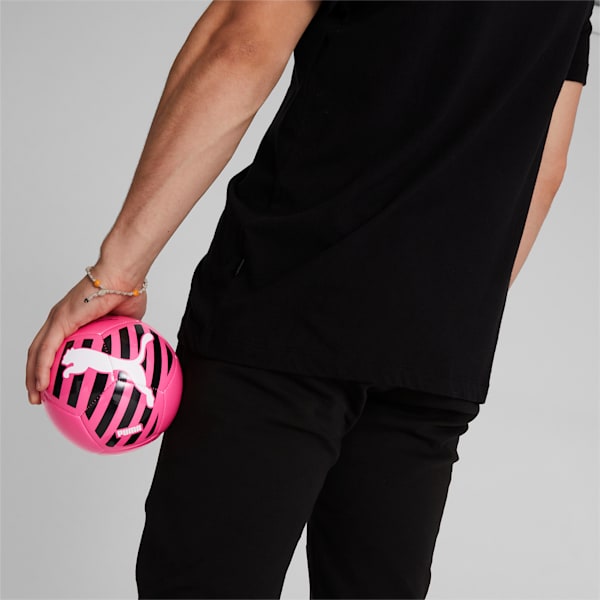 Big Cat Mini Soccer Ball, Glowing Pink-PUMA White-PUMA Black, extralarge