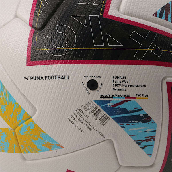 ユニセックス ORBITA ラ・リーガ LALIGA 1 EL CLASICO サッカー マッチ ボール, Puma White-Beetroot Purple-Blue Atoll, extralarge-JPN