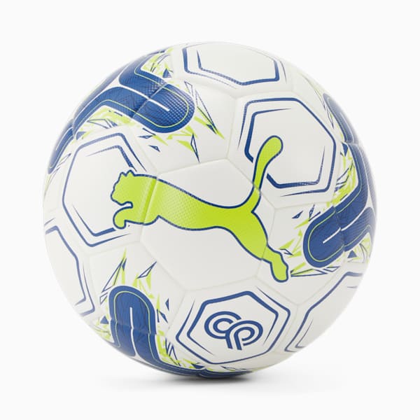 PUMA x CHRISTIAN PULISIC Cat Soccer Ball, PUMA White-Clyde Royal-Lime Smash