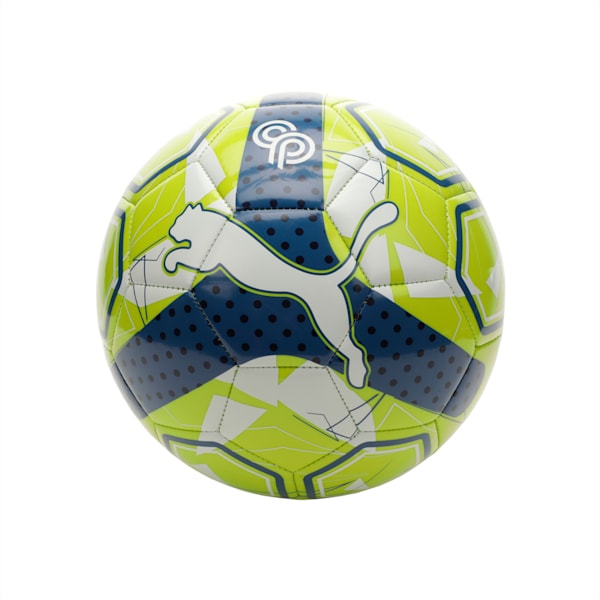 PUMA x CHRISTIAN PULISIC Graphic Soccer Ball, PUMA White-Clyde Royal-Lime Smash, extralarge