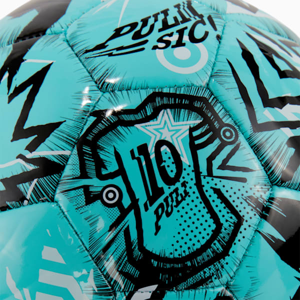 PUMA x CHRISTIAN PULISIC Soccer Ball, Hero Blue-PUMA Black, extralarge