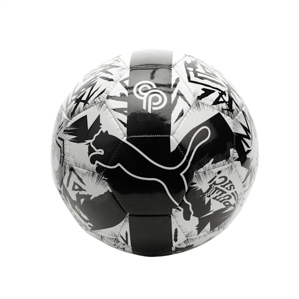 PUMA x CHRISTIAN PULISIC Soccer Ball, PUMA White-PUMA Black, extralarge