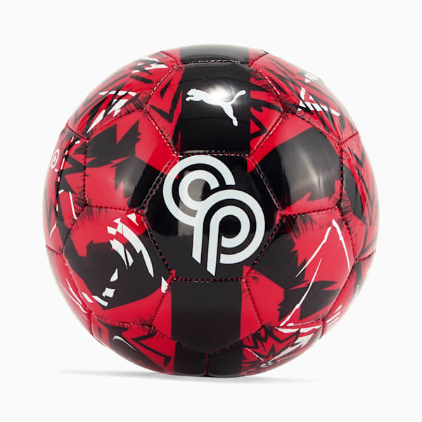 PUMA x CHRISTIAN PULISIC Graphic Mini Soccer Ball, PUMA Red-PUMA Black-PUMA White, extralarge