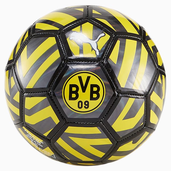 Borussia Dortmund Mini Fan Soccer Ball, PUMA Black-Cyber Yellow, extralarge