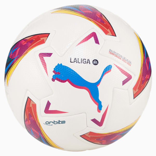 Balón de fútbol Orbita La Liga 1, PUMA White-multi colour, extralarge