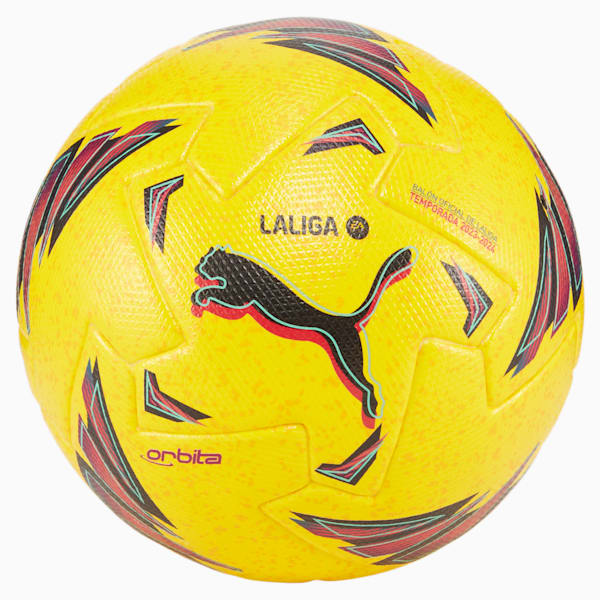 Orbita LaLiga 1 Soccer Ball, Dandelion-multi colour, extralarge