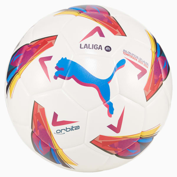 Orbita LaLiga 1 Replica Soccer Ball, PUMA White-multi colour, extralarge