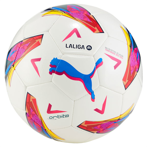 サッカーボール オービタ LALIGA 1 ハイブリッド, PUMA White-multi colour, extralarge-JPN