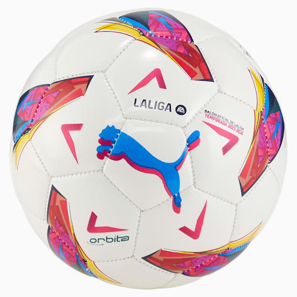 Minibalón de fútbol PUMA Orbita La Liga, PUMA White-multi colour, extralarge