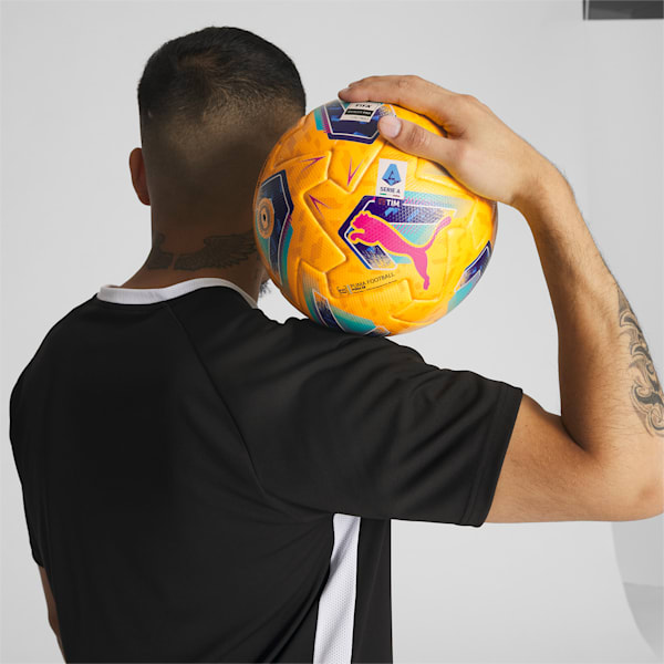 Balón de futbol Serie A Pro, Pelé Yellow-Blue Glimmer-multi colour, extralarge