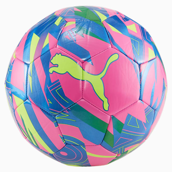 Balón de fútbol PUMA Graphic ENERGY, Ultra Blue-Yellow Alert-Luminous Pink, extralarge