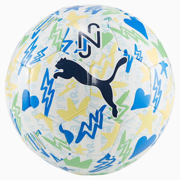 NEYMAR JR Graphic Soccer Ball, PUMA White-multicolor, extralarge