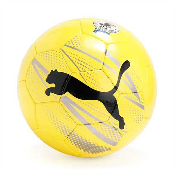 サッカーボール プーマ アイコン, Yellow Blaze-PUMA Black-PUMA Silver, extralarge-JPN