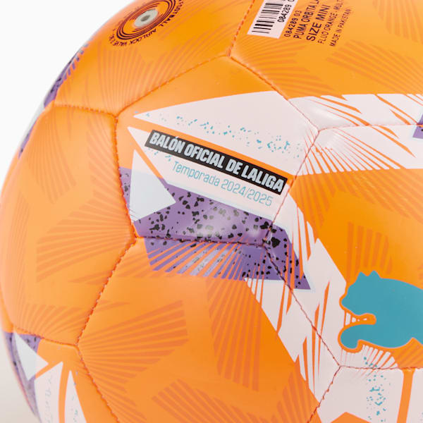 Orbita La Liga 1 Mini Soccer Ball, Fluo Orange-multicolor, extralarge