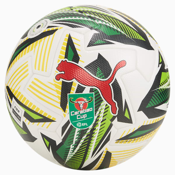 Orbita 1 Carabao CUP Soccer Ball (FIFA® Quality Pro), PUMA White-multicolor, extralarge