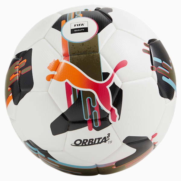 ユニセックス プーマ オービタ 3 TB サッカーボール FIFA QUALITY, PUMA White-multicolor, extralarge-JPN