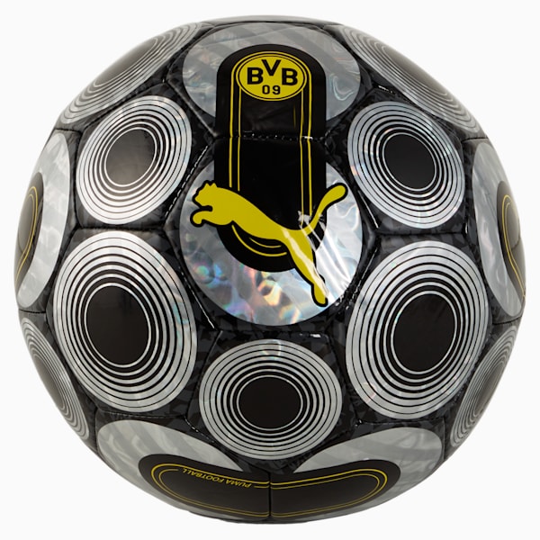 Balón de fútbol Borussia Dortmund ftblCULTURE+, PUMA Black-Faster Yellow, extralarge