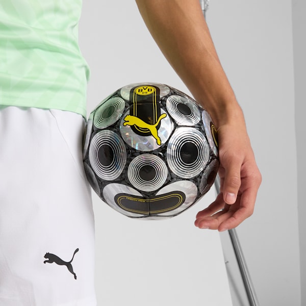 Balón de fútbol Borussia Dortmund ftblCULTURE+, PUMA Black-Faster Yellow, extralarge