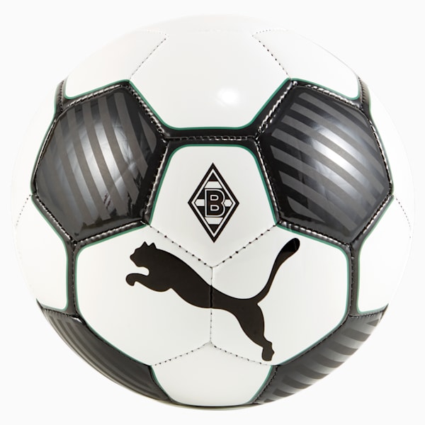 Minibalón ftblESSENTIALS del Borussia Mönchengladbach, PUMA Black-PUMA White, extralarge