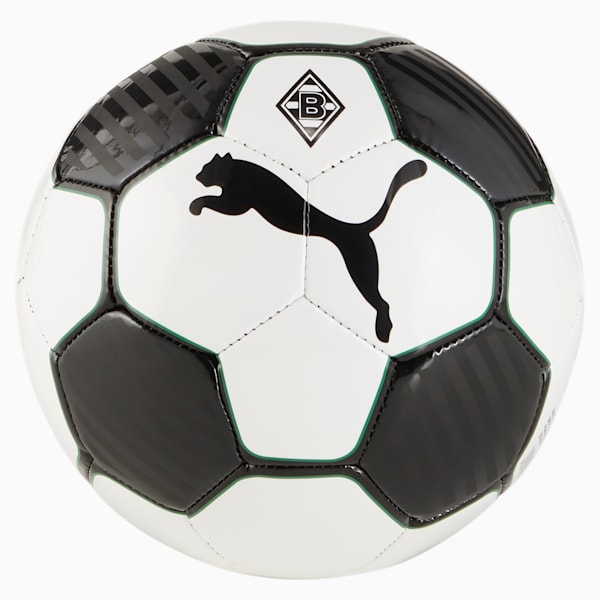 Minibalón ftblESSENTIALS del Borussia Mönchengladbach, PUMA Black-PUMA White, extralarge