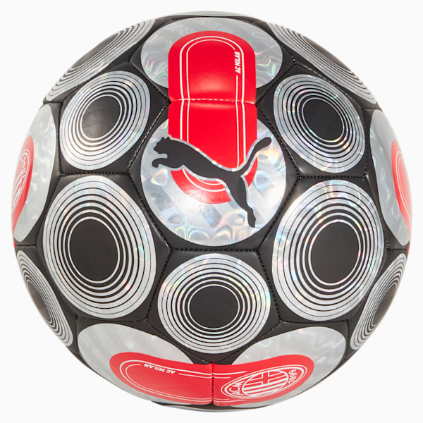 AC Milan ftblCULTURE+ Soccer Ball, PUMA Black-For All Time Red, extralarge