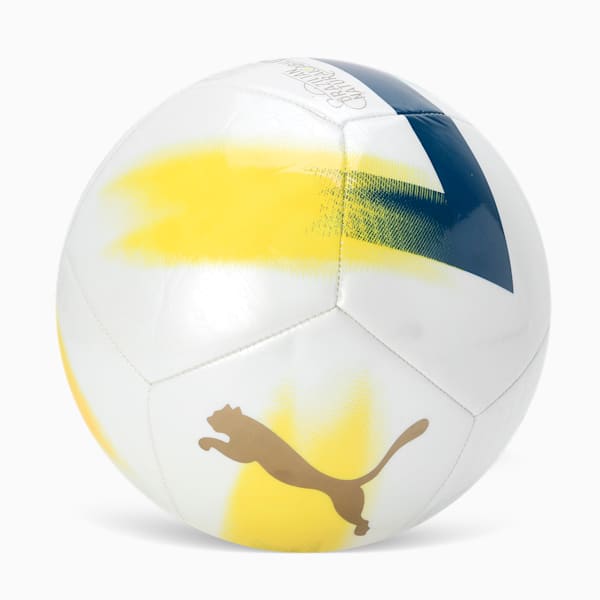 Neymar JR BNA Graphic Football, PUMA White-Gold-Pelé Yellow, extralarge-IND