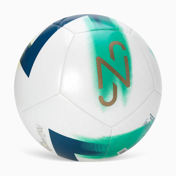 Neymar JR BNA Graphic Football, PUMA White-Gold-Pelé Yellow, extralarge-IND
