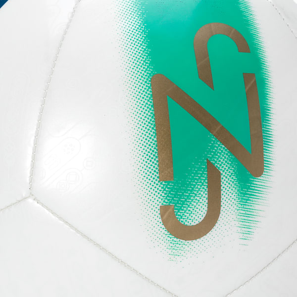 Neymar JR BNA Graphic Football, PUMA White-Gold-Pelé Yellow, extralarge-IND
