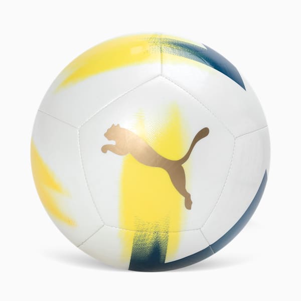 Neymar JR BNA Graphic Football, PUMA White-Gold-Pelé Yellow, extralarge-IND