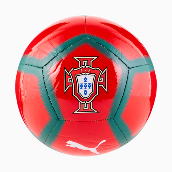 Portugal Graphic Soccer Ball, Sport Red-PUMA White, extralarge
