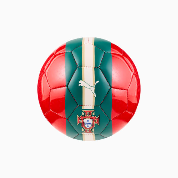 Portugal Fan Mini Soccer Ball, Sport Red-PUMA White, extralarge