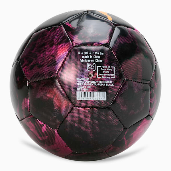 CUP Graphic Mini Football, Pure Magenta-PUMA Black-Heat Fire, extralarge-IND