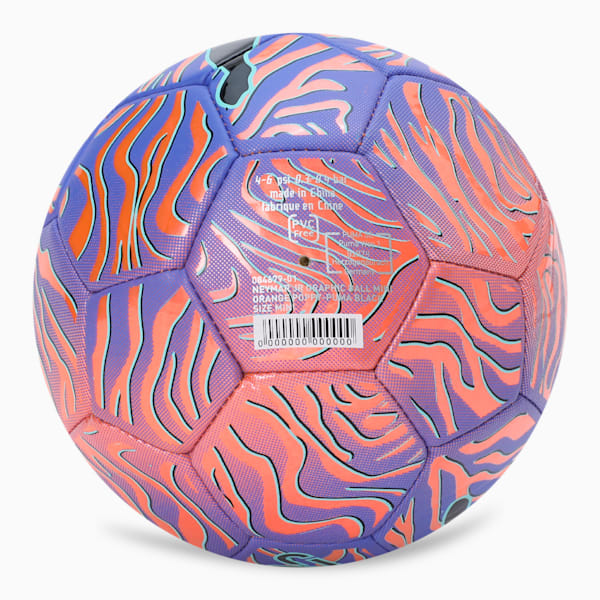 Neymar Jr Graphic Mini Football, Orange Poppy-PUMA Black, extralarge-IND