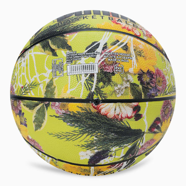Dunked In Florals Basketball, Olive Green-Puma Black--multi colour, extralarge-IND