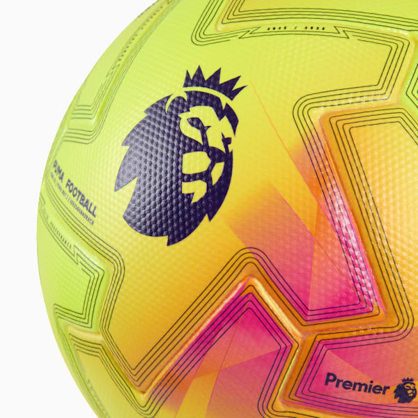 Ultimate Premier League Lights Soccer Match Ball, Fluo Yellow-multicolor, extralarge