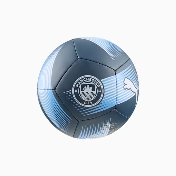 Manchester City Essentials Mini soccer, PUMA Navy-Team Light Blue, extralarge