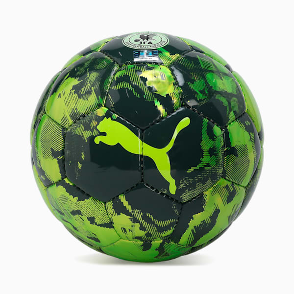 ユニセックス プーマ カップ グラフィック サッカーボール HS SC, Yellow Alert-Green Glare-Galactic Gray, extralarge-JPN